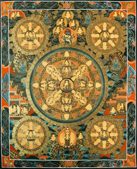 O Mandala do Buda Vairocana Uma Obra de Arte Celestes e Sinfonia de Cores Divinas!